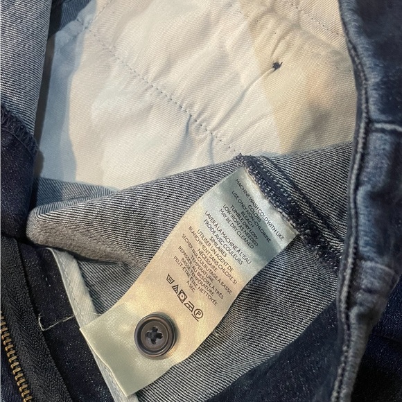 Anthropologie Maeve Colette HighRise Palazzo Wide Leg Cropped DarkWash Jeans 27p - Picture 7 of 8